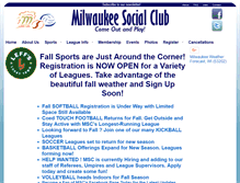 Tablet Screenshot of milwaukeesocialclub.com